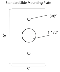 Standard Side Mounting Plate Diagram