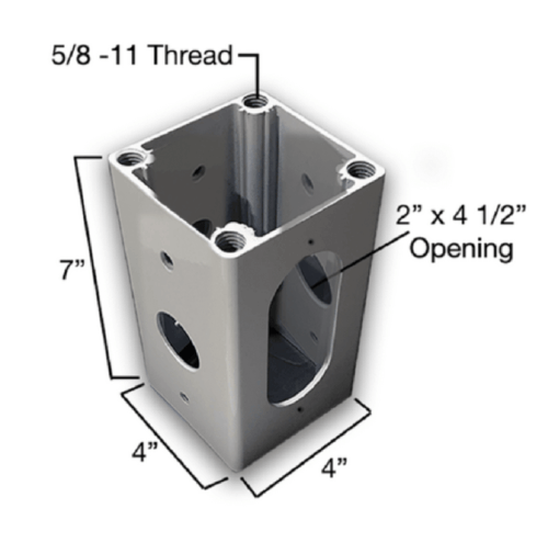 Junction Box with Side Mounts - Strong Poles