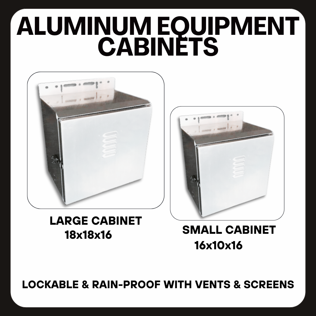 Aluminum Equipment Cabinets size Large and small